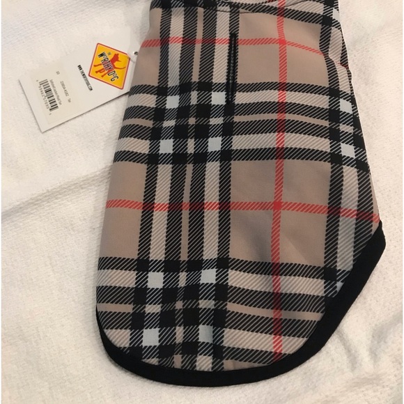 COPY - Plaid Dog Jacket- Brand new never been worn !! Great Deal !! Size 14” - Picture 3 of 7